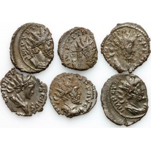 Roman Empire, 3rd century coin set (6 pieces)