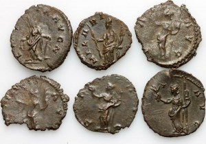 Roman Empire, 3rd century coin set (6 pieces)