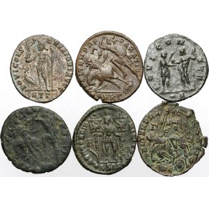 Roman Empire, set of coins from the 3rd and 4th centuries (6 pieces)