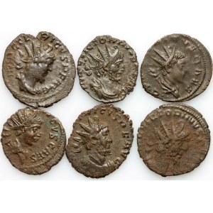 Roman Empire, 3rd century coin set (6 pieces)