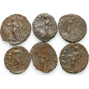 Roman Empire, 3rd century coin set (6 pieces)