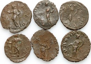 Roman Empire, 3rd century coin set (6 pieces)