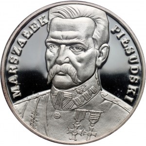III RP, 200000 złotych 1990, ''Duży Tryptyk, Józef Piłsudski