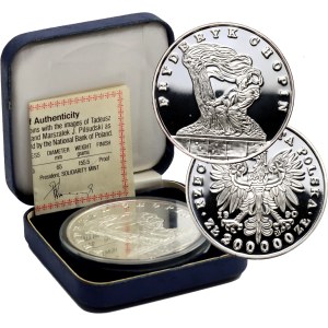 III RP, 200000 złotych 1990, ''Duży Tryptyk'', Fryderyk Chopin