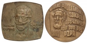 People's Republic of Poland, set of medals, Kasprzak and Waryński (2 pieces)