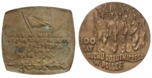 People's Republic of Poland, set of medals, Kasprzak and Waryński (2 pieces)