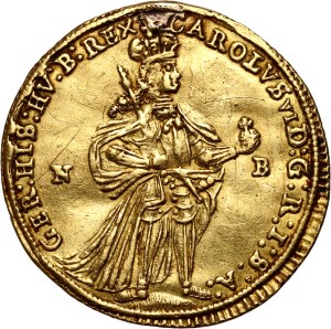 Hungary, Charles VI, Ducat 1725 NB, Nagybanya