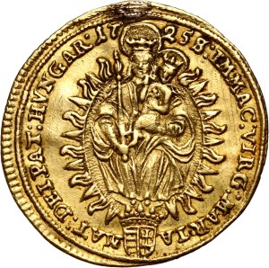Hungary, Charles VI, Ducat 1725 NB, Nagybanya