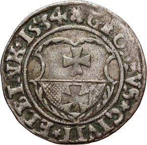 Sigismund I the Old, penny 1534, Elbląg