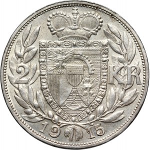 Liechtenstein, John II, 2 Kronen 1915