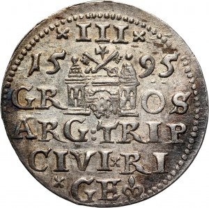 Sigismund III Vasa, trojak 1595, Riga