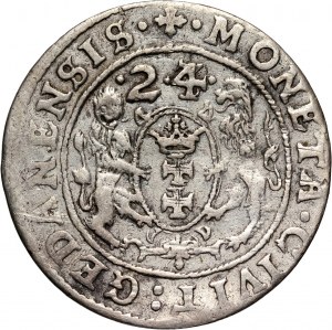 Sigismund III Vasa, ort 1624, Gdańsk