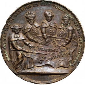 August III, medal satyryczny z 1742 roku, Wojna o sukcesję austriacką