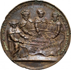 August III, satirical medal from 1742, War of the Austrian Succession