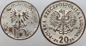 People's Republic of Poland, Coin Set, Period Forgeries, (2 pieces)