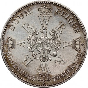 Germany, Prussia, Wilhelm I, Thaler 1861 A, Berlin