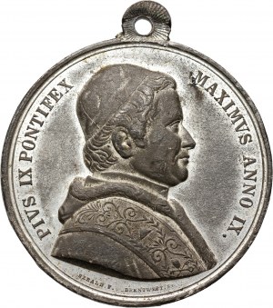 Vatican, Pius IX, Anno IX medal (1854)