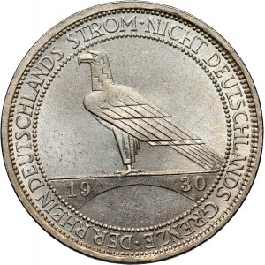 Germany, Weimar Republic, 3 Mark 1930 A, Berlin, Rhineland