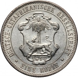 Germany, German East Africa, Wilhelm II, Rupie 1890, Berlin