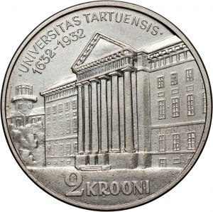 Estonia, 2 Krooni 1932, University of Tartu