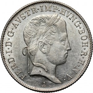 Austria, Ferdinand I, 20 Kreuzers 1848 A, Vienna