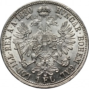 Austria, Francis Joseph I, Florin 1880, Vienna