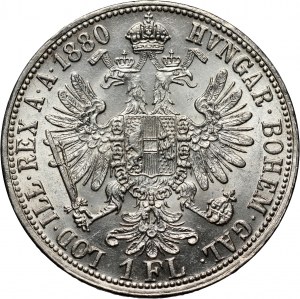 Austria, Francis Joseph I, Florin 1880, Vienna