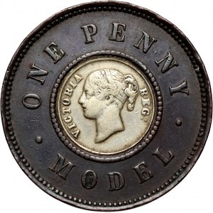 Great Britain, Victoria, 1 Penny ND (1844), pattern
