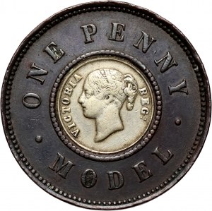 Great Britain, Victoria, 1 Penny ND (1844), pattern