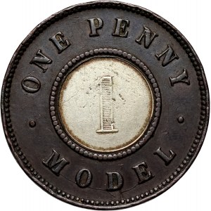 Great Britain, Victoria, 1 Penny ND (1844), pattern