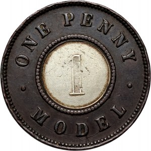 Great Britain, Victoria, 1 Penny ND (1844), pattern