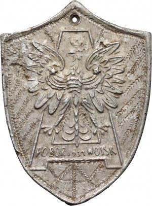 Poland, Second Republic, badge, Military conscription 1937
