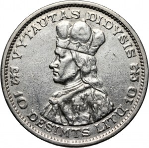 Lithuania, 10 Litu 1936, Vytautas