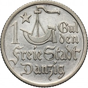 Wolne Miasto Gdańsk, gulden 1923, Utrecht, Koga