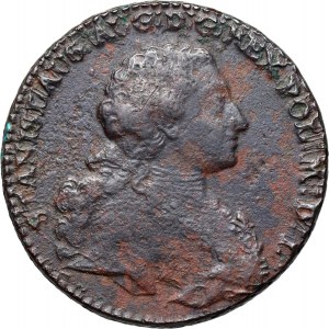 Stanislaw August Poniatowski, trojak 1766 G, Cracow, Armourer