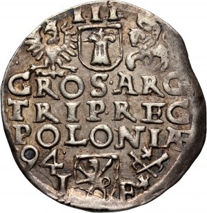 Sigismund III Vasa, trojak 1594, Poznań