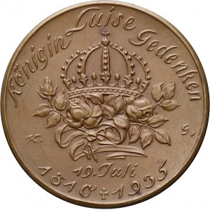 Germany, Brandenburg-Prussia, medal 1935, 125th anniversary of the death of Queen Louise
