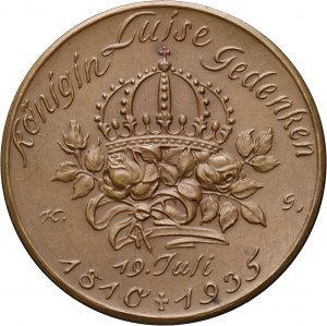 Germany, Brandenburg-Prussia, medal 1935, 125th anniversary of the death of Queen Louise