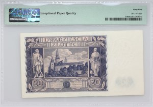 II RP, 20 złotych 11.11.1936, seria BW