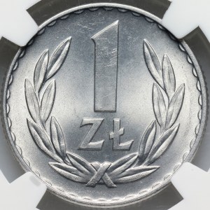 People's Republic of Poland, 1 zloty 1949, aluminum