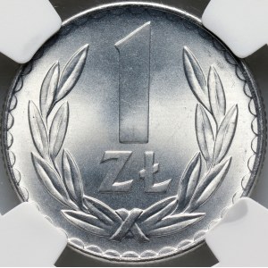 PRL, 1 złoty 1975, bez znaku mennicy