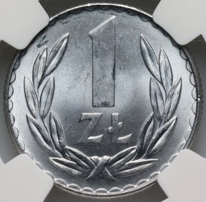 People's Republic of Poland, 1 zloty 1978, without mint mark