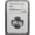 PRL, 1 złoty 1980