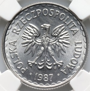 PRL, 1 zloty 1987