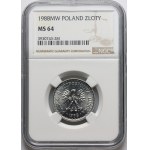 People's Republic of Poland, 1 zloty 1988