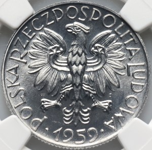 PRL, 5 zloty 1959, Fisherman