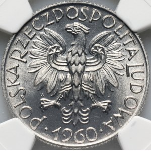 PRL, 5 złotych 1960, Rybak