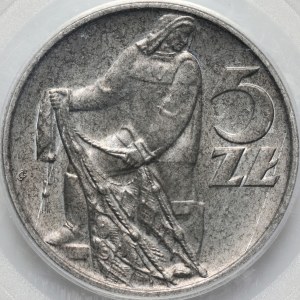 PRL, 5 zloty 1971, Fisherman
