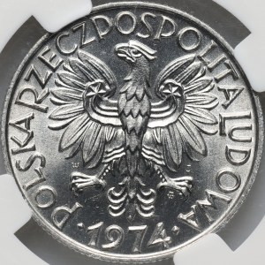 People's Republic of Poland, 5 gold 1974, Fisherman