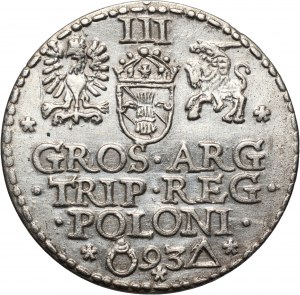Sigismund III Vasa, trojak 1593, Malbork